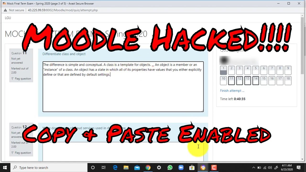How to Hack Moodle | Copy and Paste on Moodle | Moodle Clipboard Solution