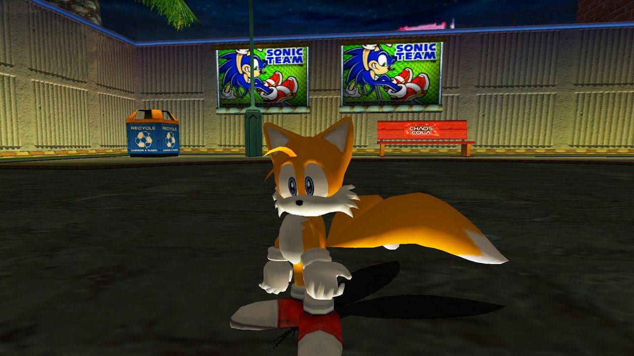 Tails (mechless) in Mission Street (Sonic Adventure 2)