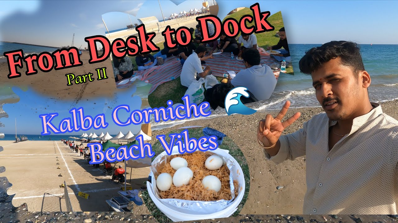 From Desk to Dock - Part 2 | Coastal Treasure - Kalba Corniche Beach @Devan_Diaries #vlog 