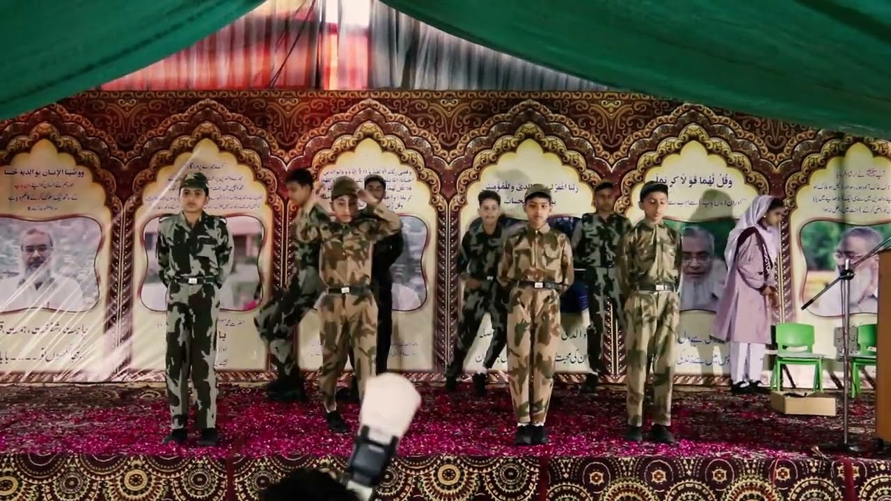 “Patriotic Act: Students' Tribute to Pakistani Soldiers” hm muslman hn deen ki shan hn NASHEED