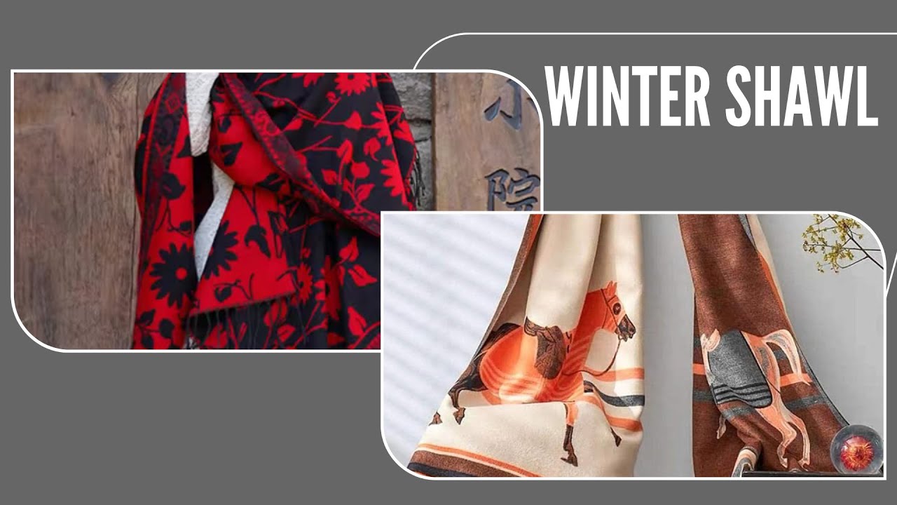 Pashmina Wool Winter Shawls For Ladies