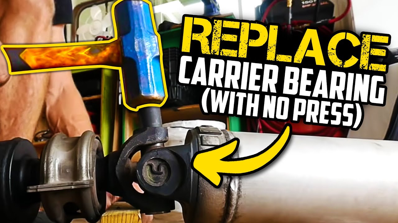 Replace Center Support or Carrier Bearing on Toyota Tundra Tacoma ,No Press or Special Tools U Joint