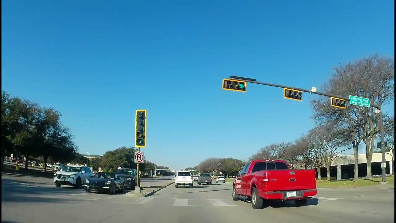 4K Morning Ride: I-635 & Northwest Hwy to Uptown Dallas via US-75 South 🎶