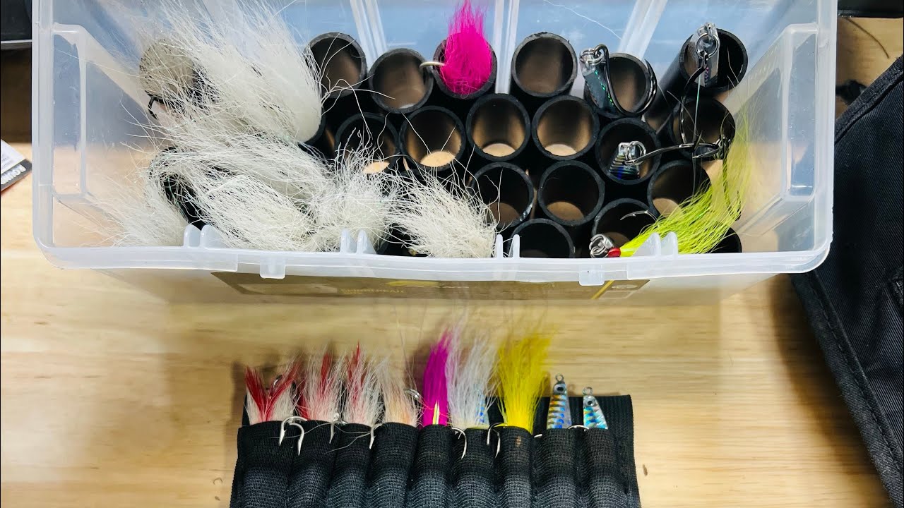 Bucktail jig and metal/tins tackle storage ideas