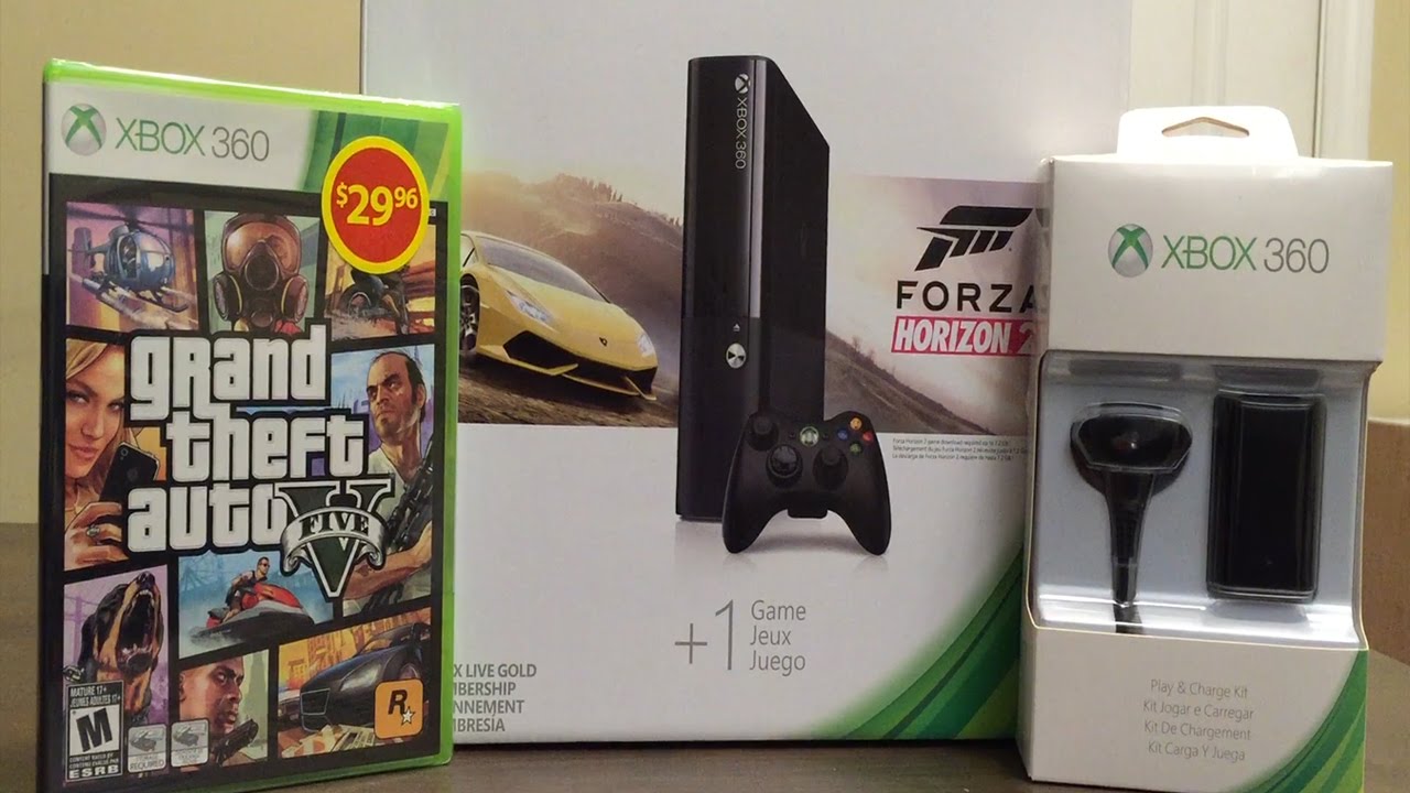 Распаковка комплекта Xbox 360 500 ГБ (комплект Forza Horizon 2)