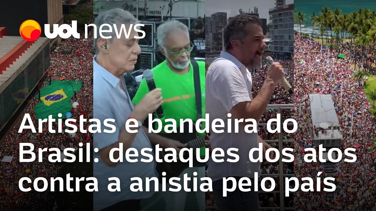 Contra anistia e PEC da Blindagem, esquerda leva milhares às ruas em SP, Rio, Salvador e mais; vídeo
