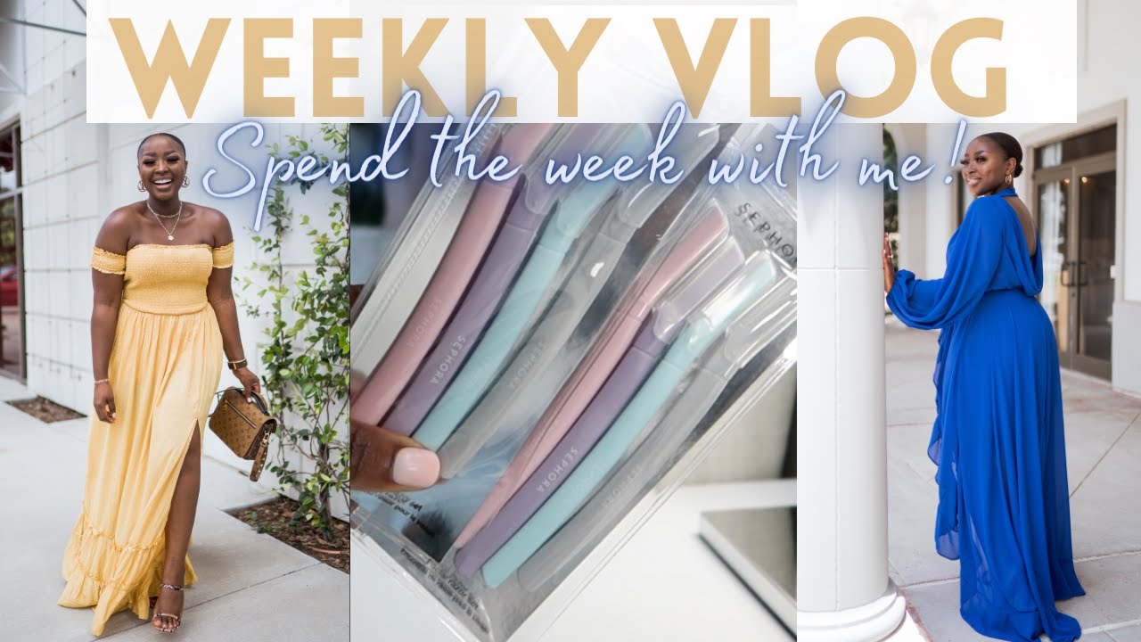 WEEKLY VLOG #16: CHANGING IN THE CAR, INFLUENCER PHOTOSHOOT, GIVEAWAYS , FILMING MORE | Mena Adubea