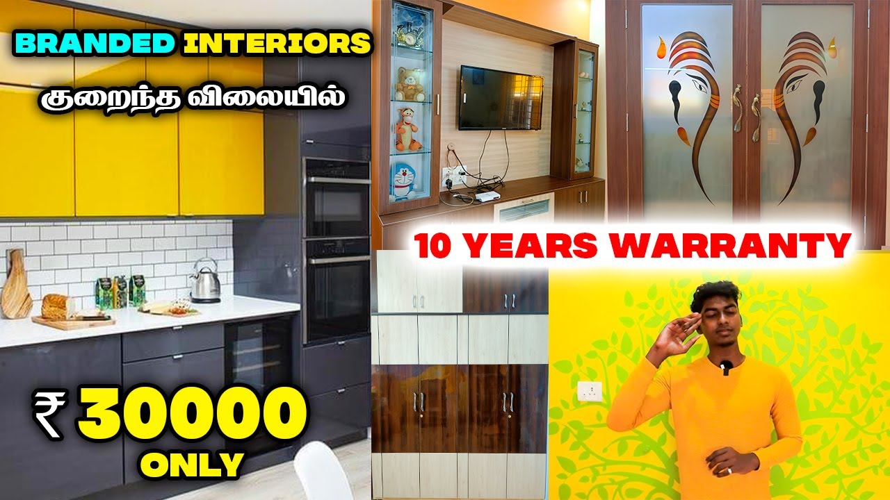 வீட்டை பிரமாண்டமாக மாற்றும் Modern INTERIOR Works || Modular Kitchen & PVC Cupboard Work Design