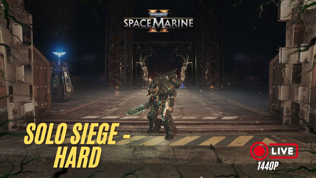 🔴 Solo Siege HARD | High Wave Attempt | Space Marine