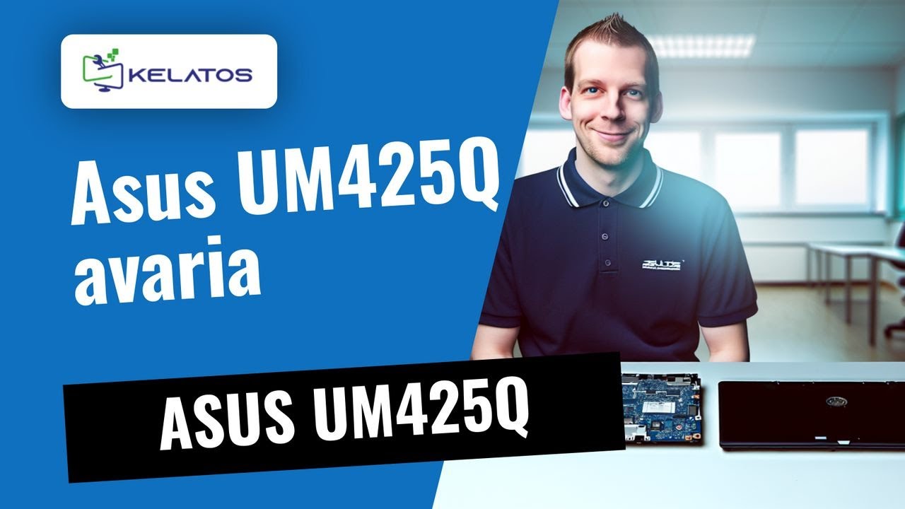 A sua ASUS UM425Q não liga? 🔊 Avaria por cortocircuito