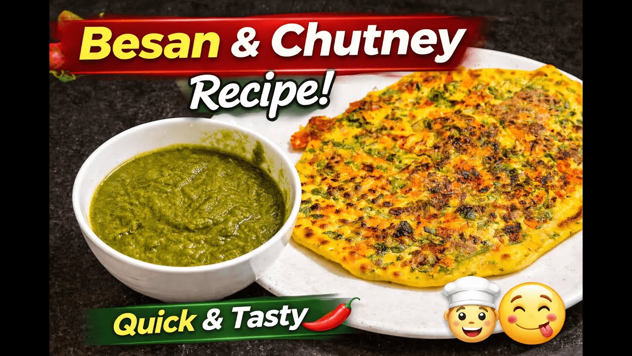High Protein Besan Ka Chilla Recipe | Healthy & Easy Breakfast in 10 Minutes | Homemade Style