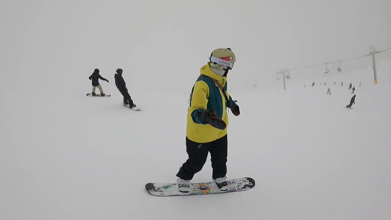 Mike, Jen, and Adrian come down from 7th Heaven at Blackcomb