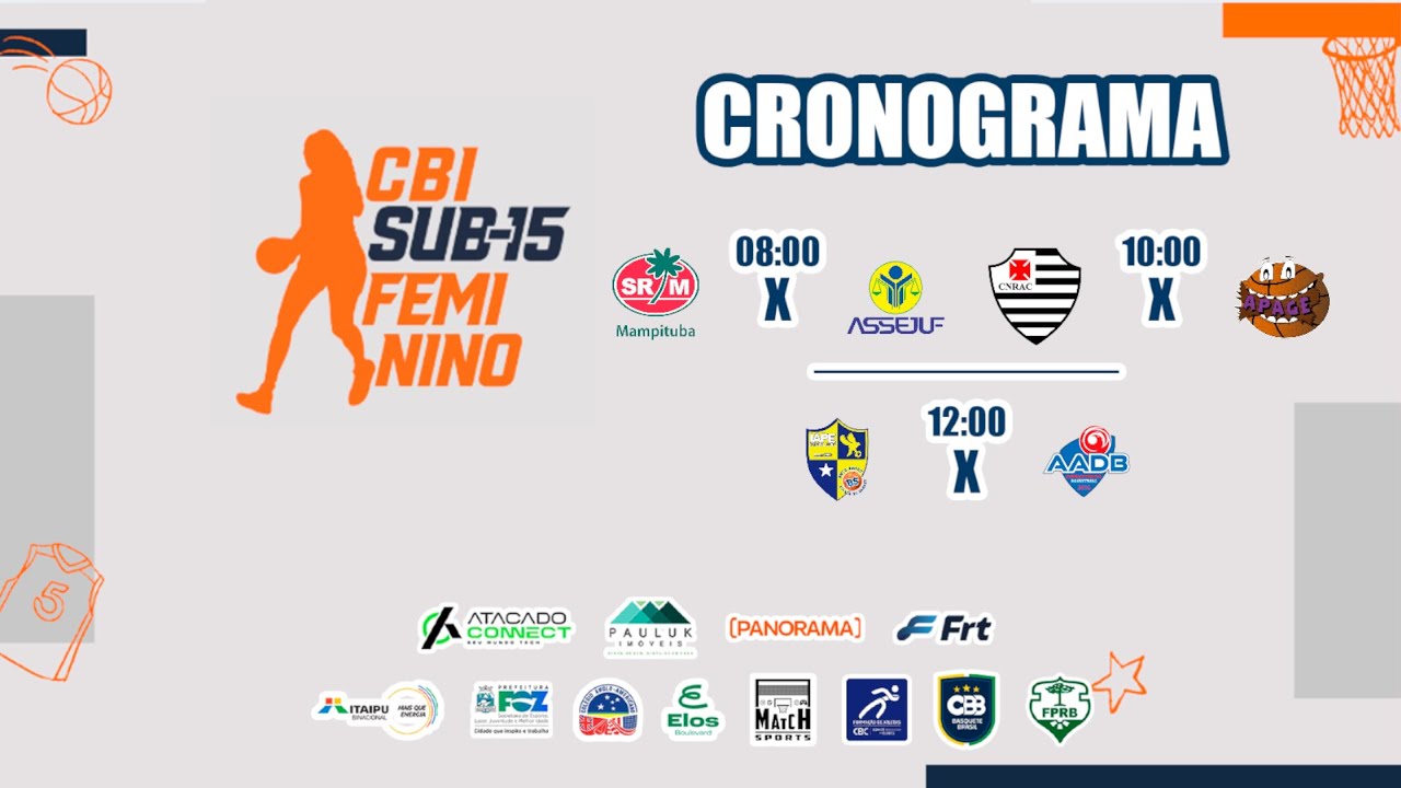 CBI Super 15 Feminino – FASE DE GRUPOS - DIA 2 MANHÃ - LIVE 1 - 
