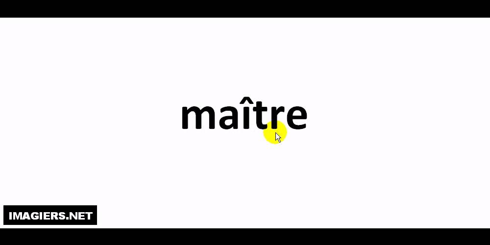 Как произносится  # ma&icirc;tre