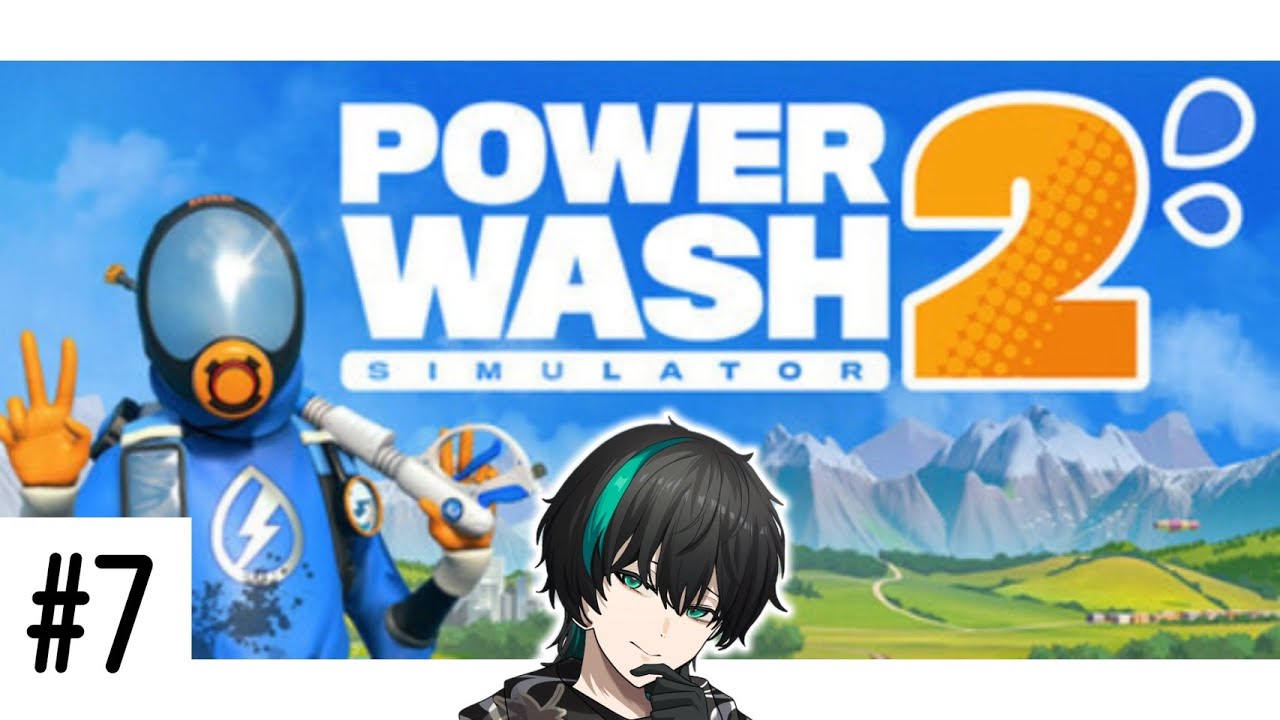 【PowerWash Simulator2】ねむねむおそうじざつだん。【翠心晴】 #powerwashsimulator2 #雑談 #vtuber #男性vtuber #shorts