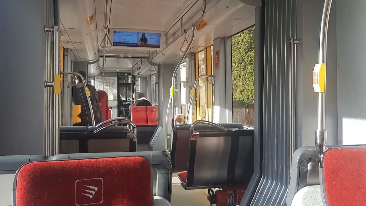 Innsbruck - jízda tramvají Flexity Outlock na lince 5 z konečné Rum Bahnhof - Rakousko dne 15.2.2026