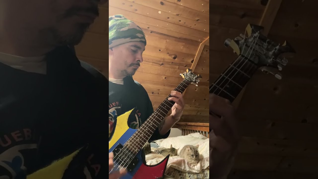 Mykeru #studying #Pantera #mouthforwar on #electricguitar #vulgardisplayofpower 