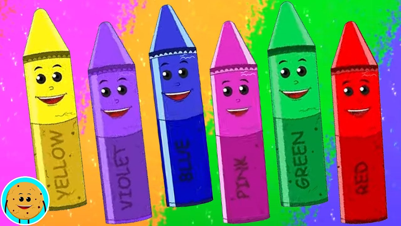 Crayons Color Song, Rainbow Colors and Cartoon Video for Kids by Hello Cookies
