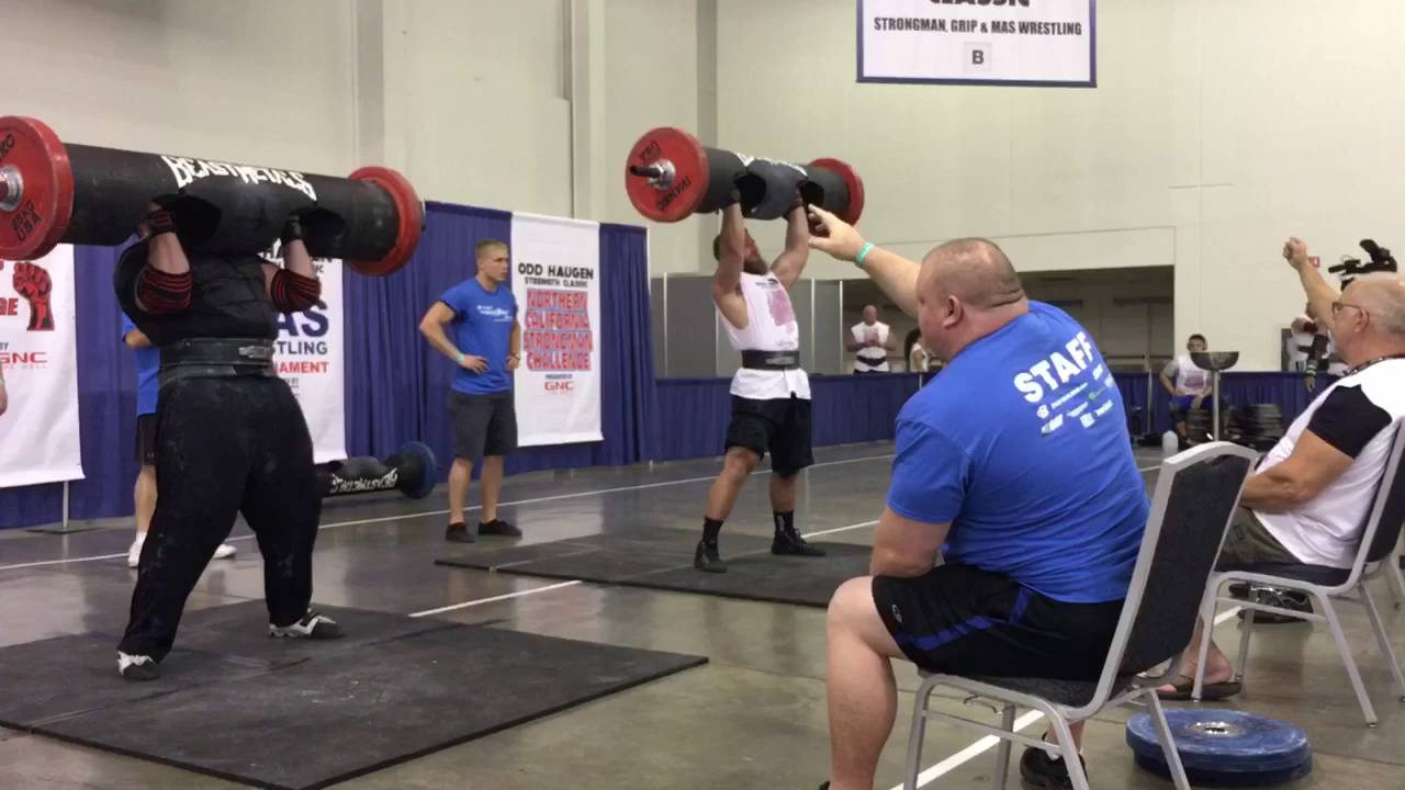 300lb Log Press for Reps