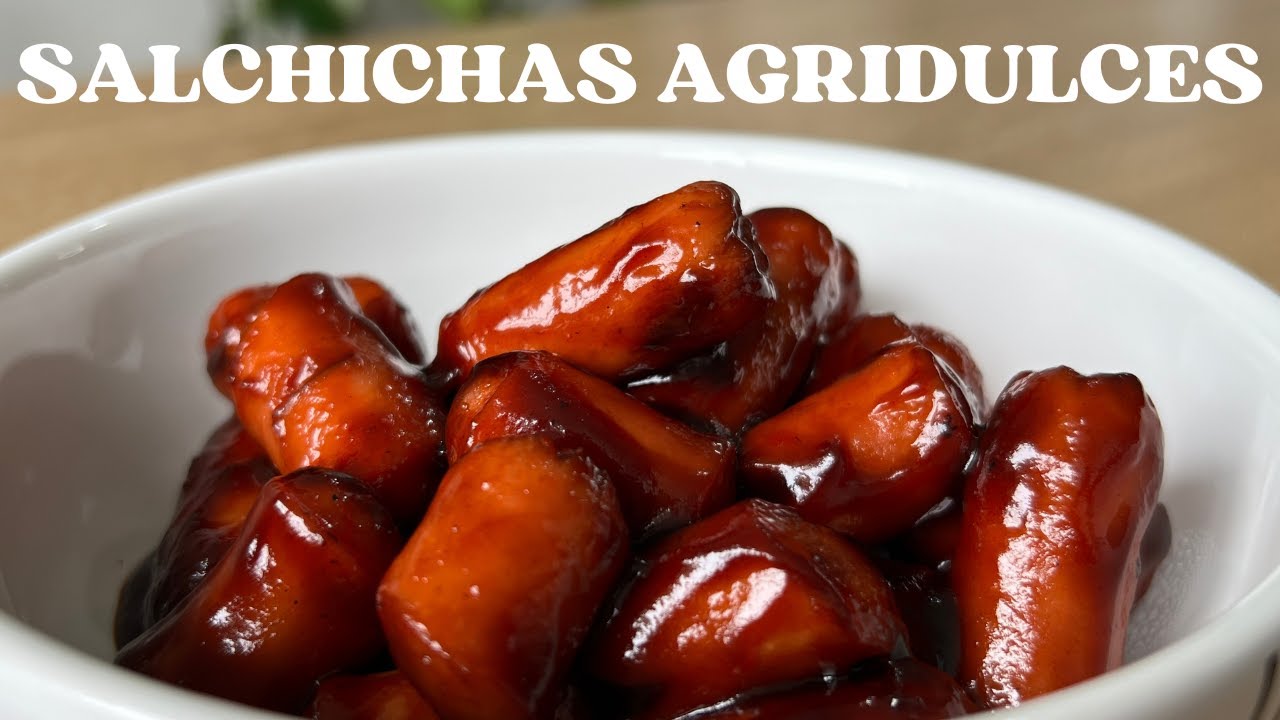 IRRESISTIBLES Y DELICIOSAS SALCHICHAS AGRIDULCES CON SOLO 5 INGREDIENTES Y EN MENOS DE 15 MINUTOS!