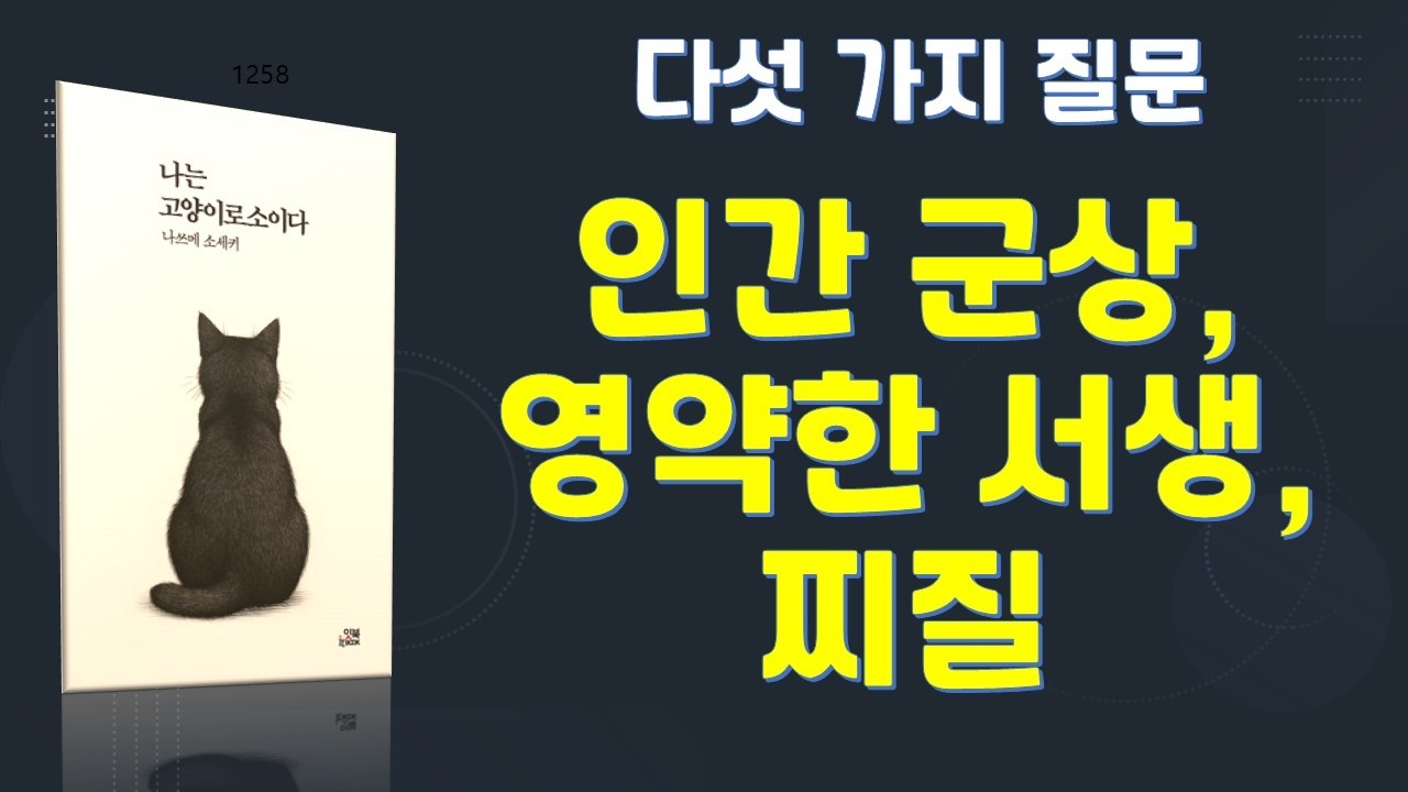나는 고양이로소이다. 저자 나쓰메 소세키