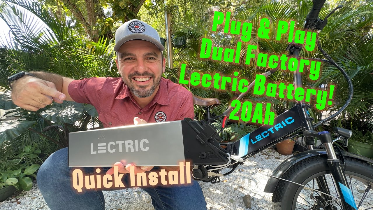 Lectric XP2.0 Пошаговая инструкция по установке двух заводских аккумуляторов | Быстрая установка!