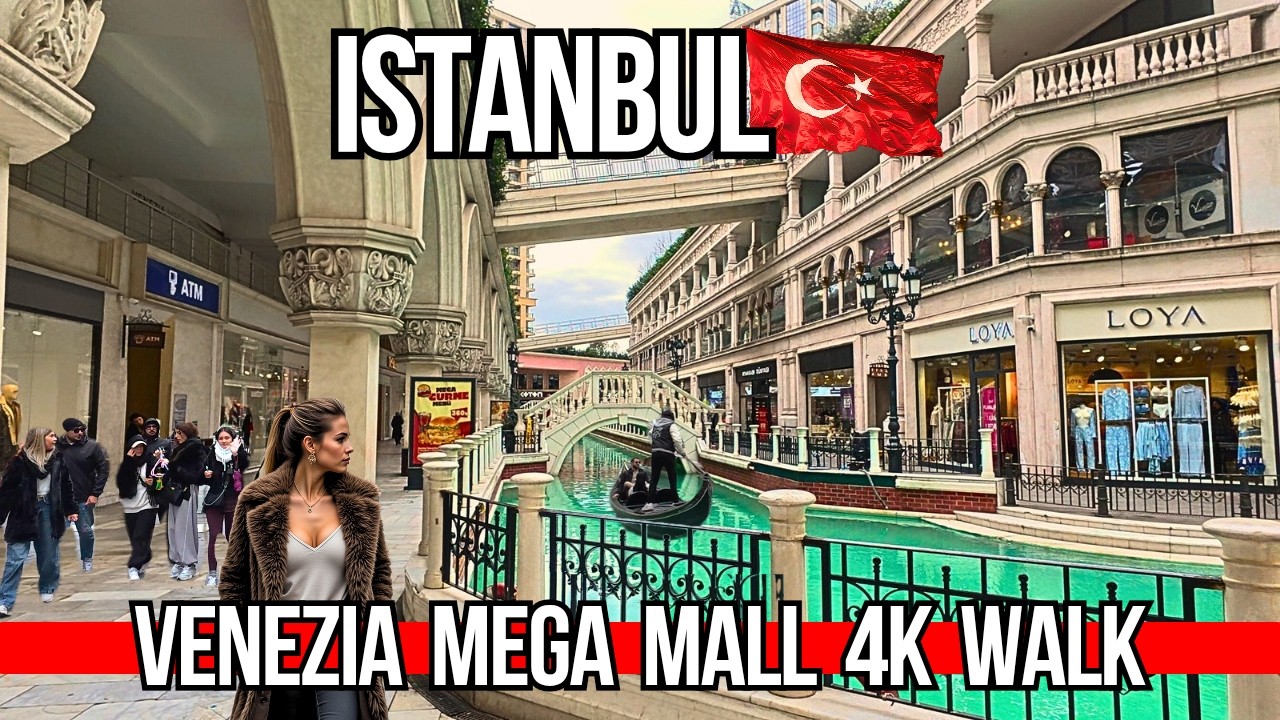 Inside Istanbul Most Beautiful Mall: Venezia Mega Outlet 4K Walking Tour 2026 | Shops, Brands & Food