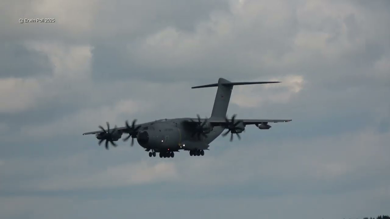 Airbus A400M 180 Atlas GAF 54+28 Landng & Departure Eindhoven Airbase Airport 23 Sept 2024
