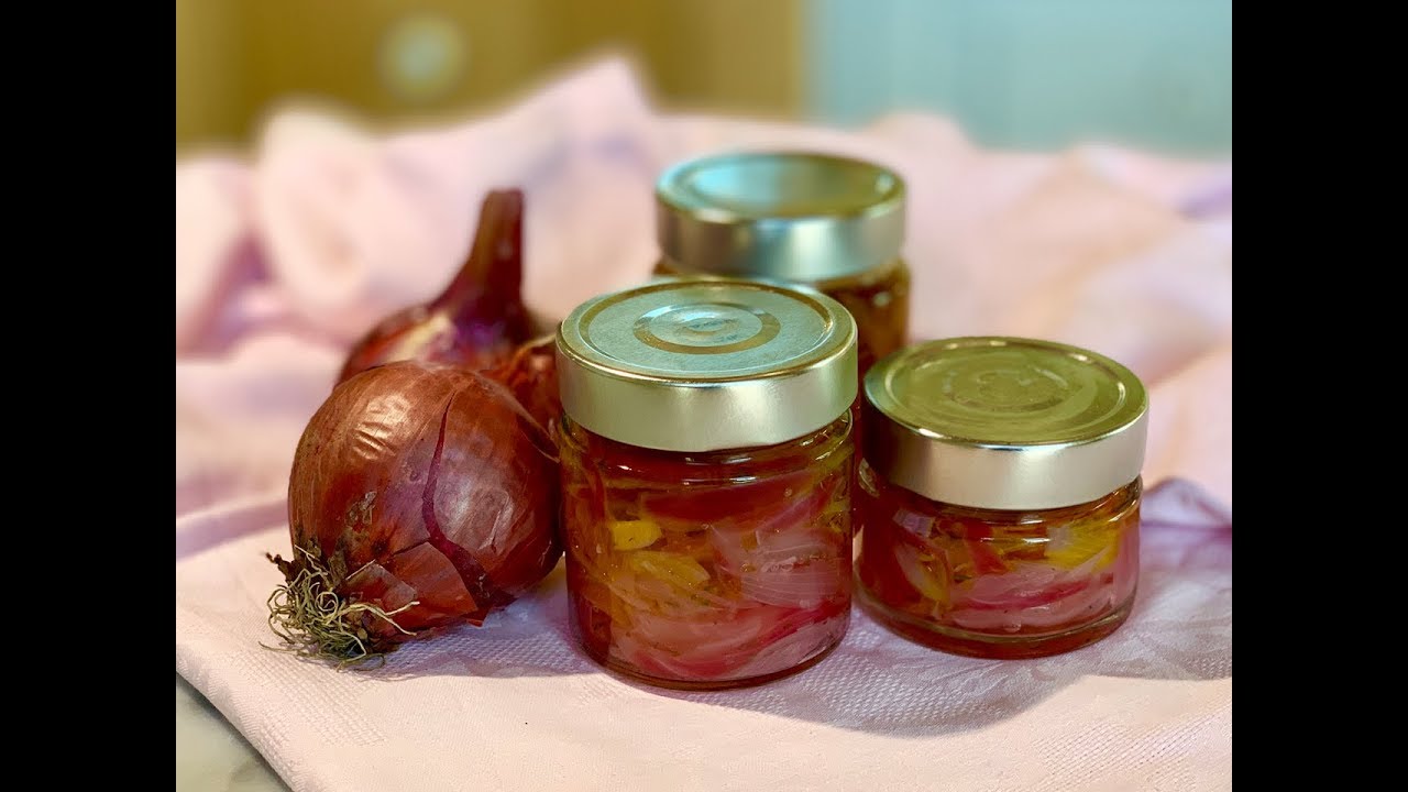 Come Fare la Conserva di Cipolle Sott'olio | How to Make Preserves of Onions in Oil