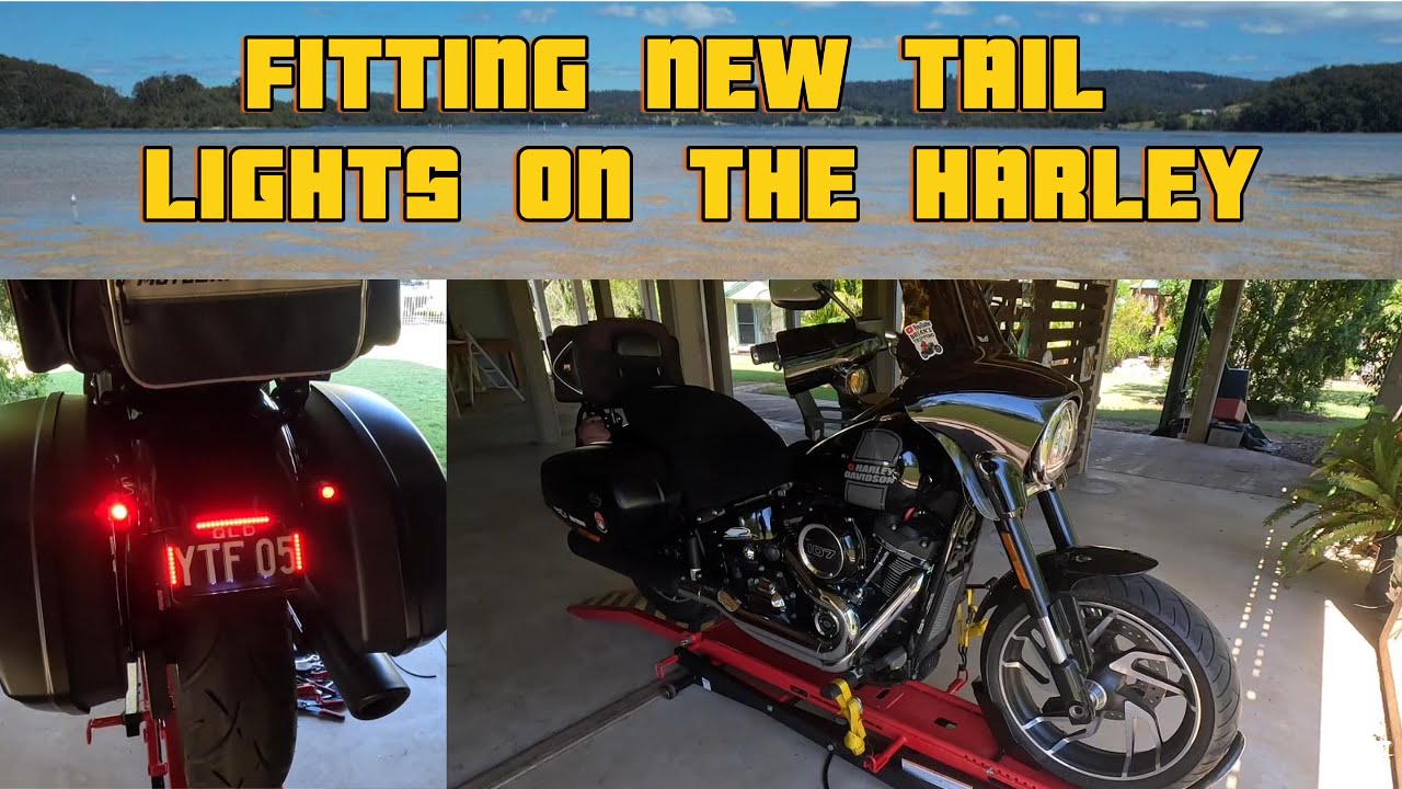 How to fit new tail lights on the Harley