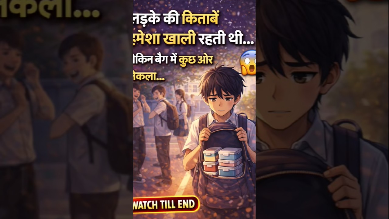 टीचर ने लड़के का बैग खोला… और पूरी क्लास हैरान रह गई 😢