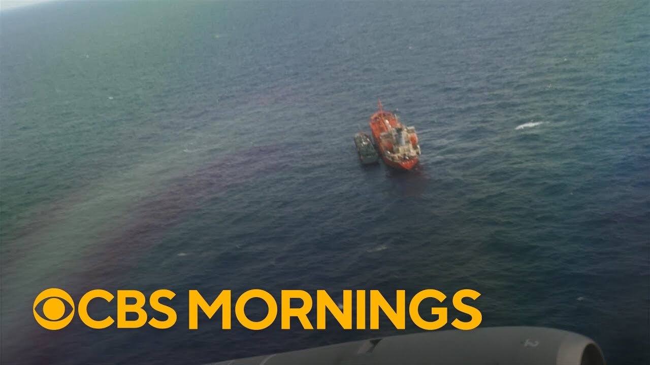 CBS News gets inside look at mission tracking North Korean ships and China's response