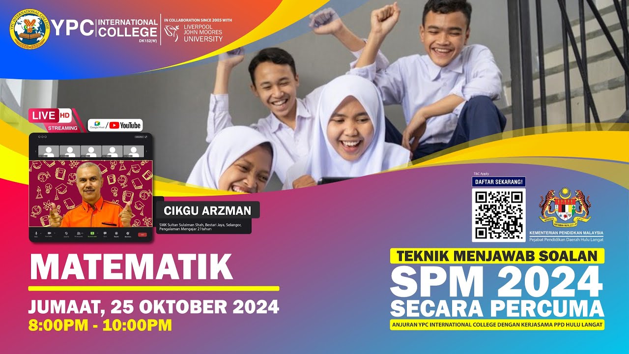 TEKNIK MENJAWAB SOALAN SPM 2024 : MATEMATIK