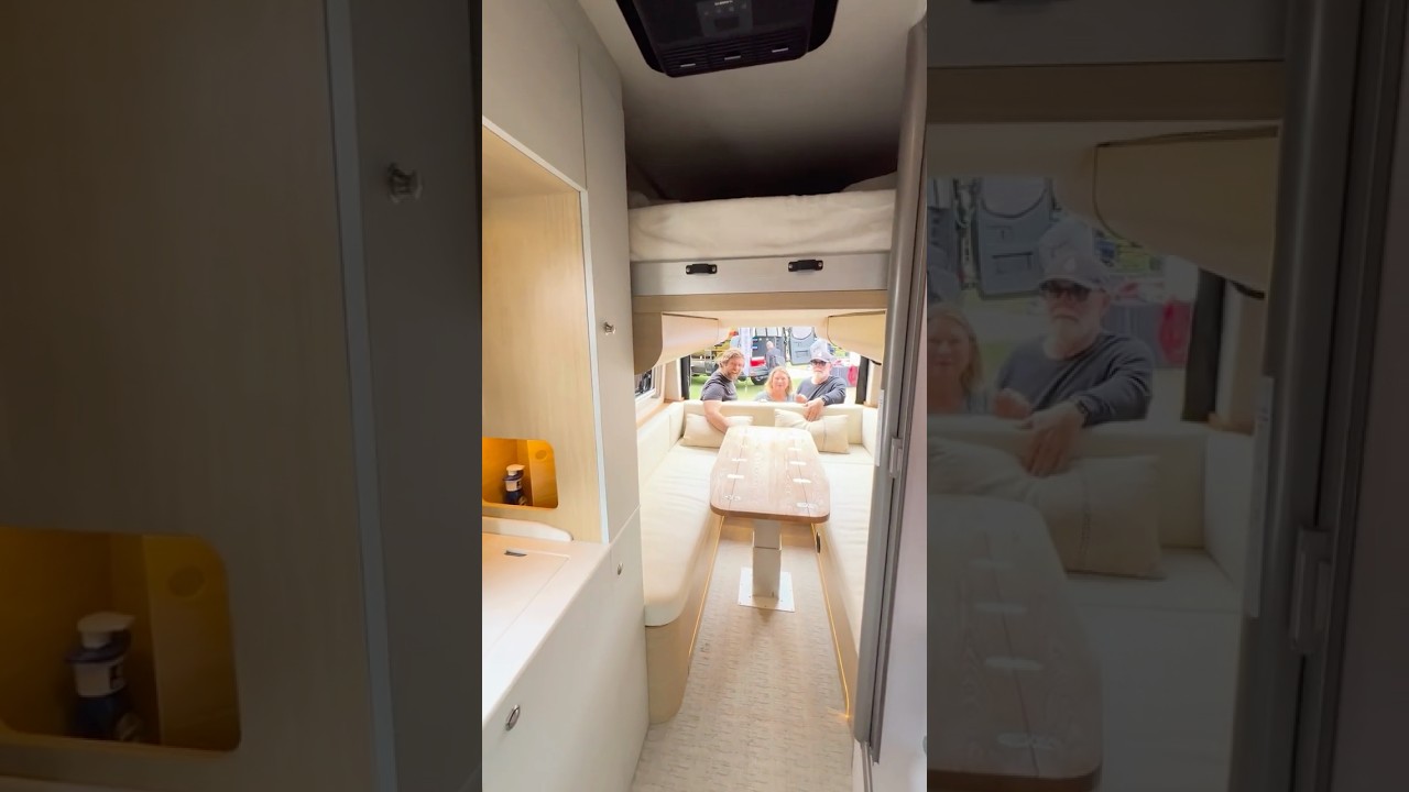 Elevator Bed In A Camper Van - New 2024 Noovo Plus Layout #campervan #vanconversion #vanlife