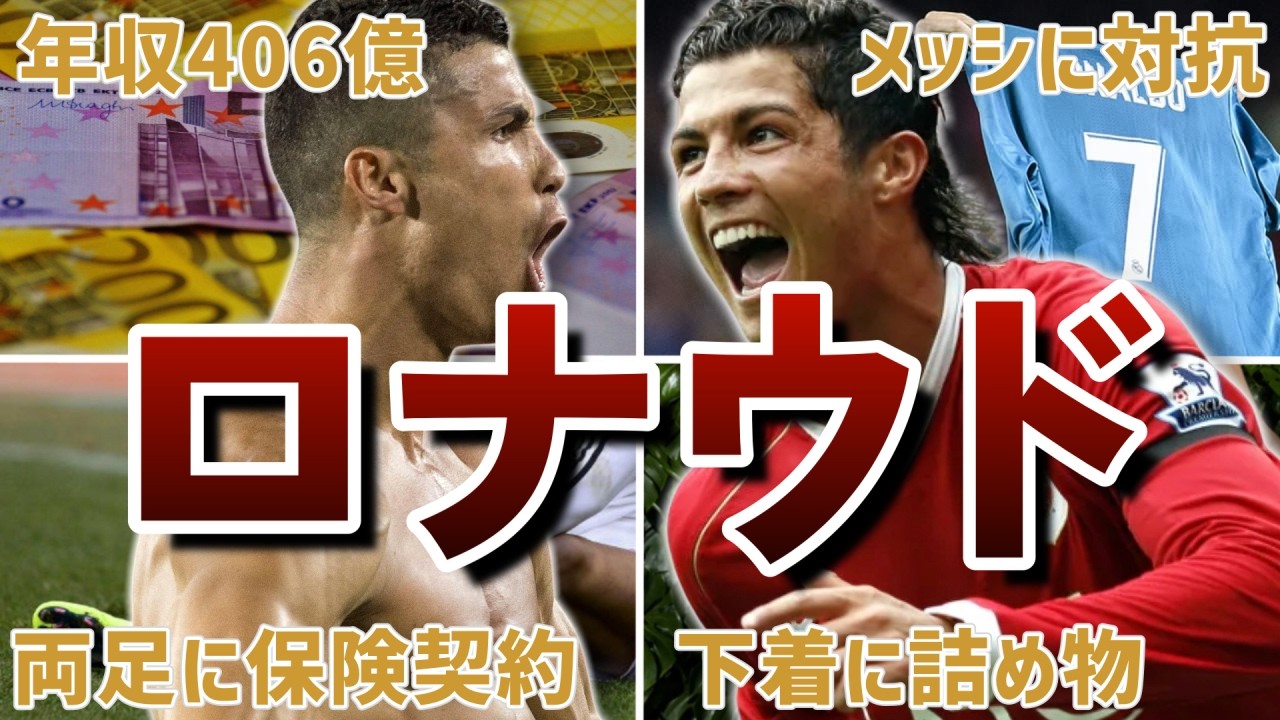 【CR7】クリスティアーノ・ロナウドの面白エピソード100連発【前編】