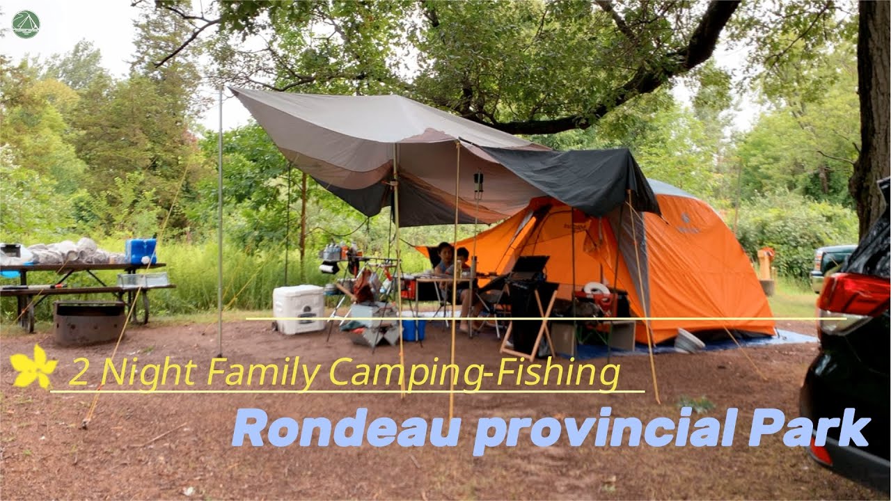 2 Night Family Camping fishing Rondeau provincial Park Canada