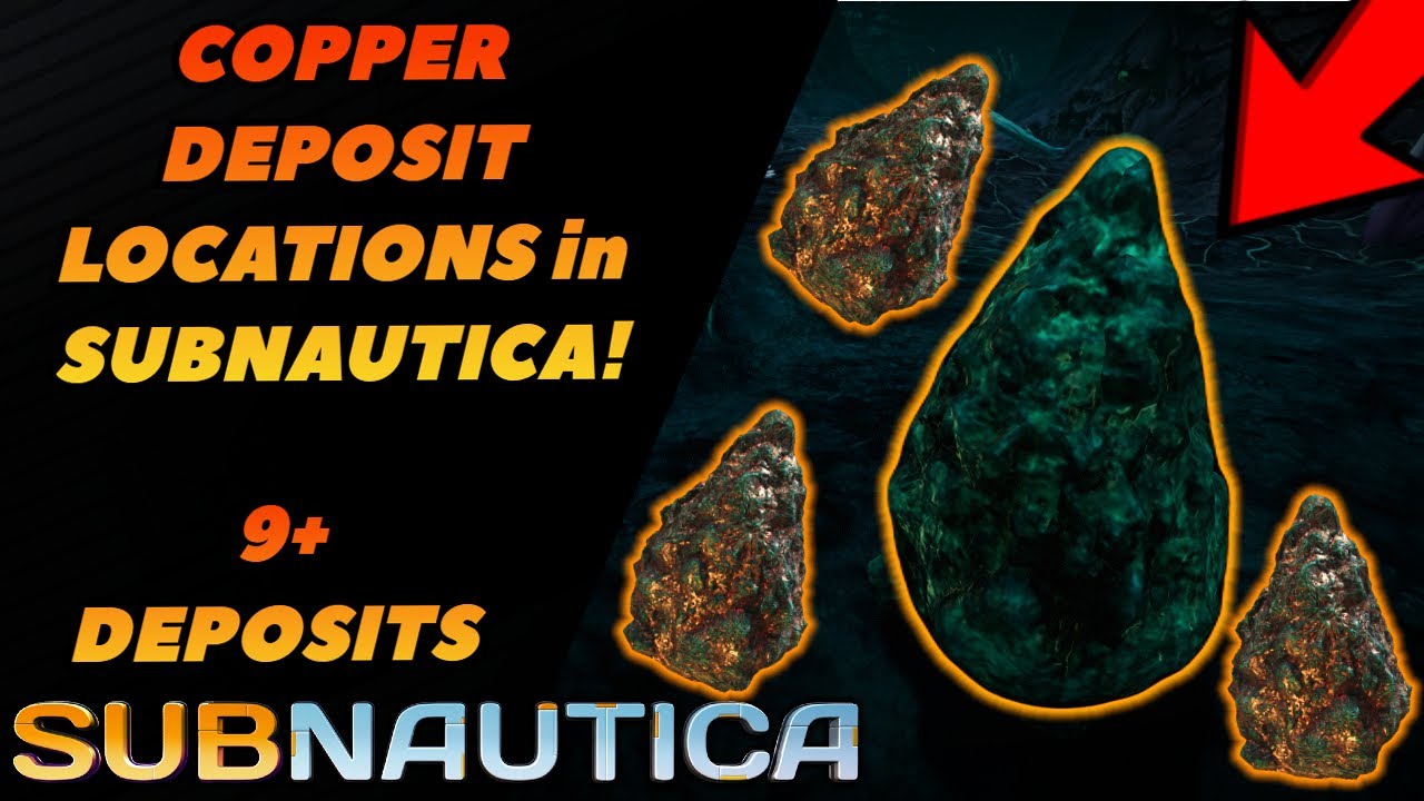 3 Places you can FIND COPPER DEPOSITS in Subnautica!