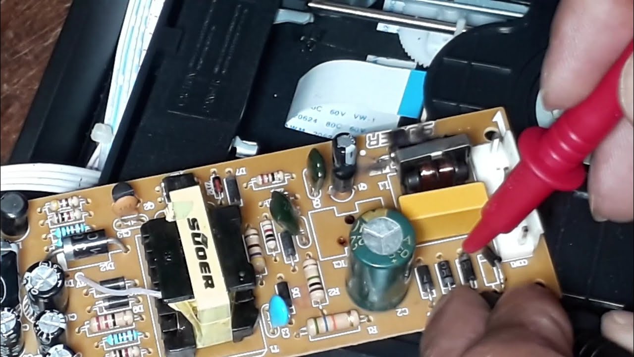 DVD player repaired in the power section ( sinhala )