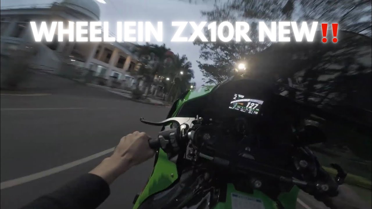 TEST RIDE ZX10R NEW WHEELIE MALANG