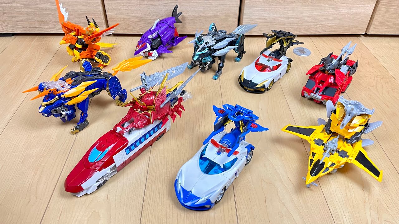 【SanjyoGattai Transformers GO! All Sword bot】トランスフォーマーgoの全ソードボットで遊んでみた