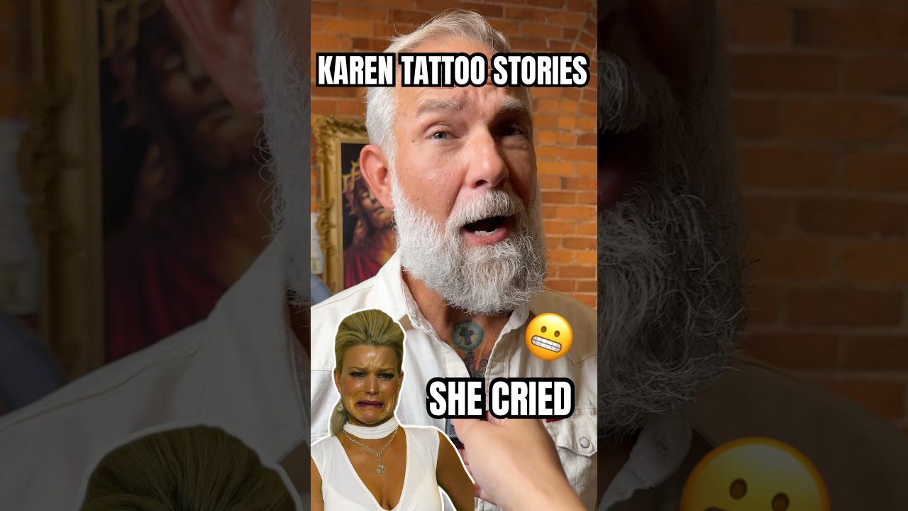 Karen tattoos 😬 #tattoo #tattoofun #tattooartist #tattooer #ink #tattooist #interview #karen