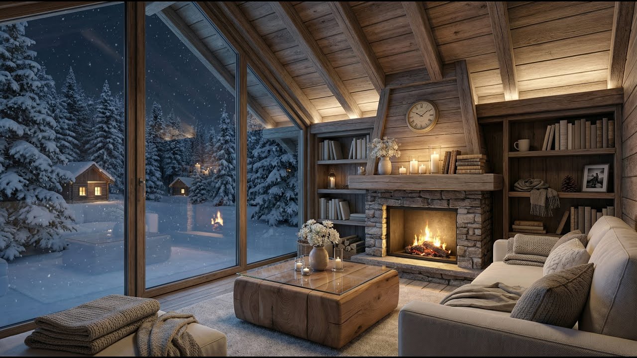 Study  in a Snowstorm 📚 Intense Focus Piano & Blizzard Sounds