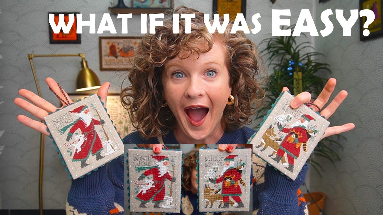 Ornament Finishing Just Got Easier - Finish a Prairie Schooler Santa with Me
