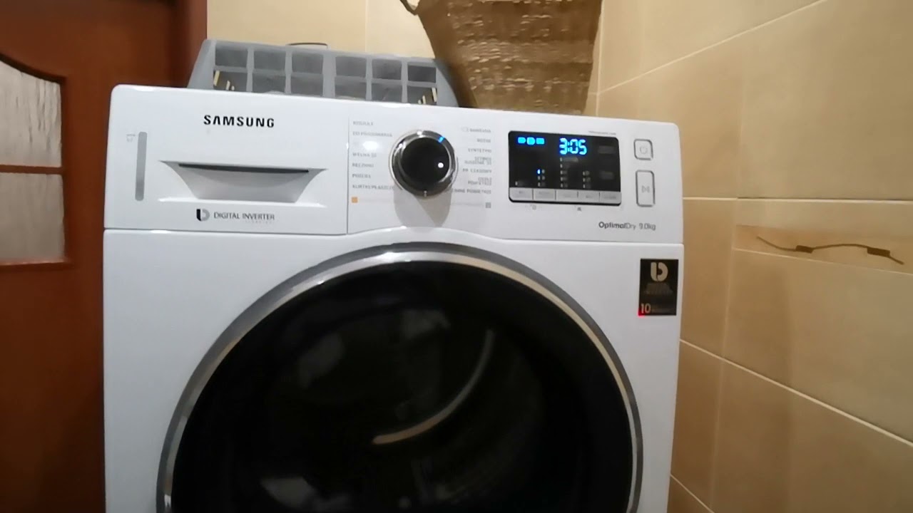 Suszarka Samsung dv90m5200qw - wyłącza się po kilku minutach suszenia.