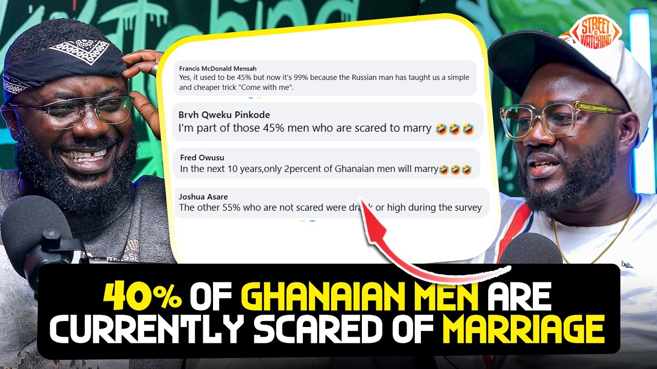 40% of Ghanaian men are currently scared of marriage .!!