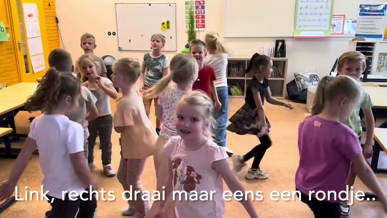 In de circustent. Gemaakt door groep 3b van de Morgenster Wierden