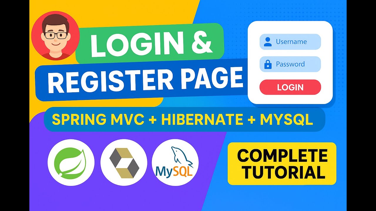 Spring MVC + Hibernate Registration & Login Page with MySQL 🔐 | Full Tutorial with Validation| 2025