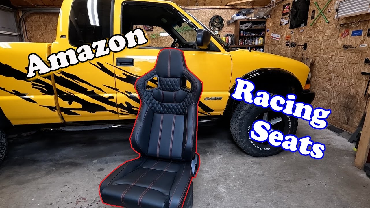 Trying Cheap Racing seats in my V8 swapped S10