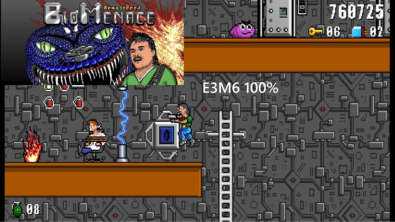 Bio Menace Remastered E3M6 Hard с комментариями