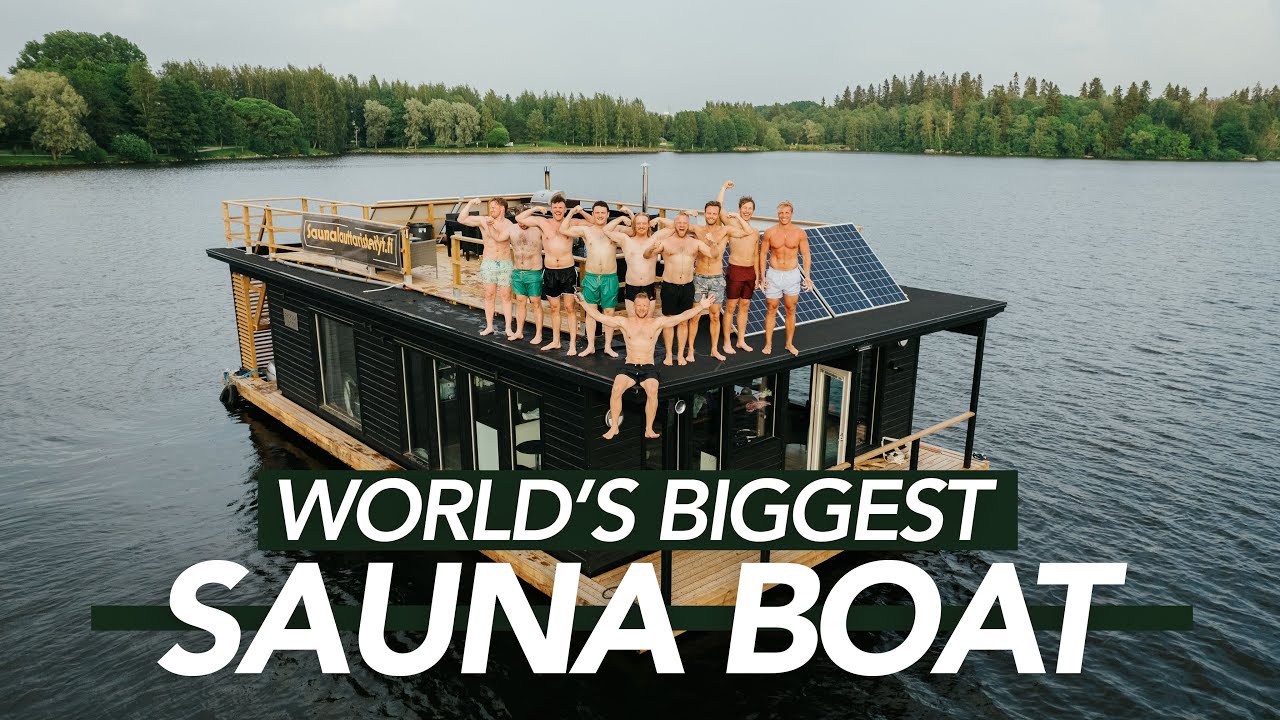 World's BIGGEST SAUNA BOAT - A Filmmaker's Paradise